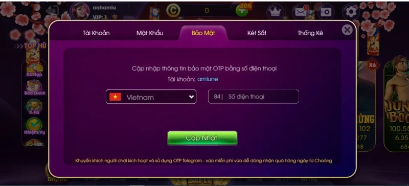 nạp tiền choangclub qua Gift Code hỗ trợ với sự hiện đại