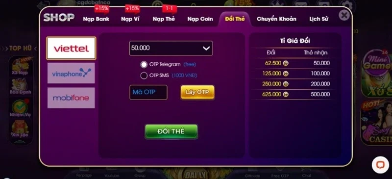 Hướng dẫn các bước rút tiền ChoangClub đổi thẻ