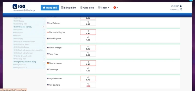 Live Gold Thể Thao ChoangClub