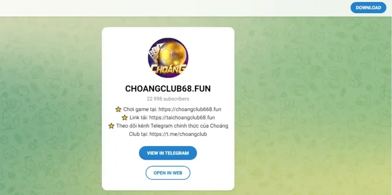 Hướng dẫn 3 bước Liên hệ Choangclub